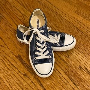 Navy Chuck Taylor Converse Low Top Size 7 women’s